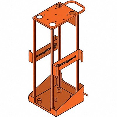 Barrier System Cart Orange 52 in Base H