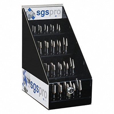 Carbide Bur Set Double Cut 40pcs. 1/4in