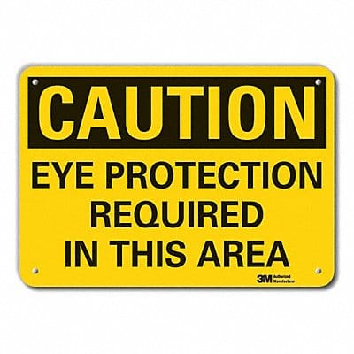 Rflct Eye Caution Sign 7x10in Aluminum