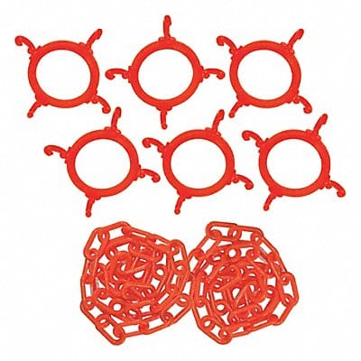 Plastic Chain Kit Orange 600 in.