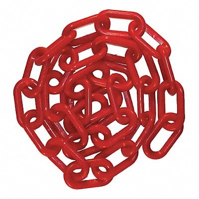 Plastic Chain 100 ft L Red