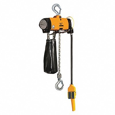 Air Chain Hoist Pendant 500 lb 20 ft.