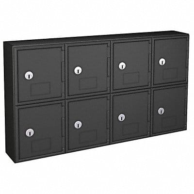 Locker 2x4Lckrs Blk 13.5 x24 x4