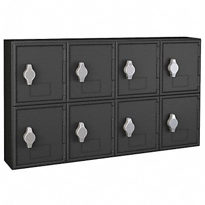 Locker 2x4Lckrs Blk 13.5 x24 x4