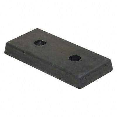 Dock Bumper 8 in D Rubber Rectangular