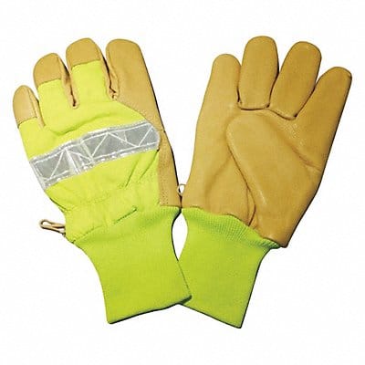 Gloves Hi-Vis Lime S Knit Wrist PR