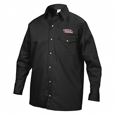 Flame-Resistant Collared Shirt Black M