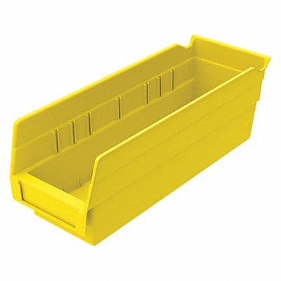 Shelf Bin Yellow Indstr Grd Poly 4 in