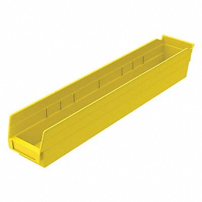 Shelf Bin Yellow Indstr Grd Poly 4 in