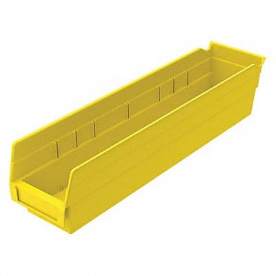 Shelf Bin Yellow Indstr Grd Poly 4 in