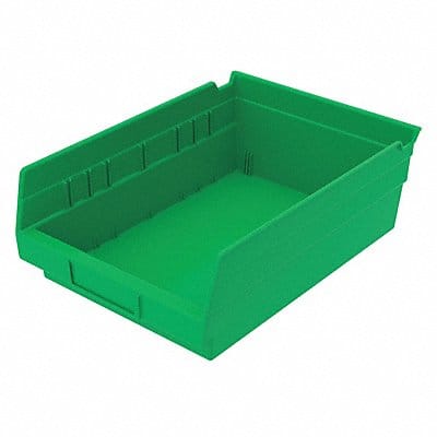 Shelf Bin Green Indstr Grd Poly 4 in