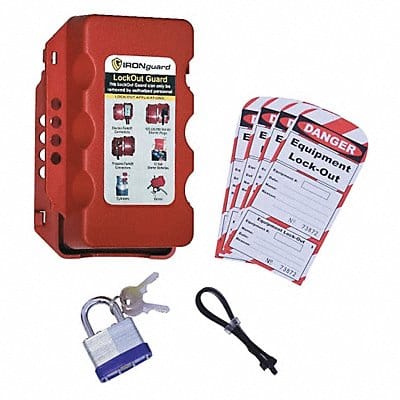 Equipment Lockout System Plastic Red