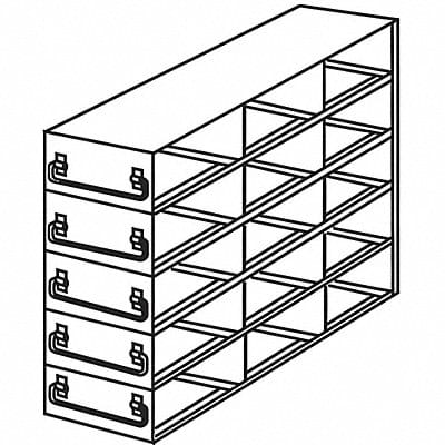 Freezer Rack Holds 15 Boxes SS