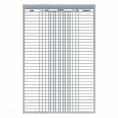 In/Out Board 36in.Hx24in.W Silver Frame