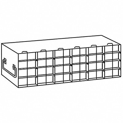 Freezer Rack for 50 Cell Box SS