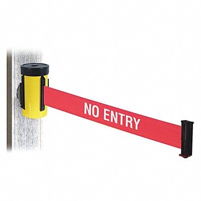 Belt Barrier Ylw No Entry Rd/Wt Txt Belt