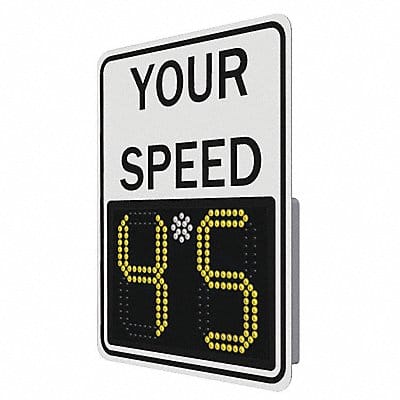 LED Radar Speed Sign Aluminum 29 x 23