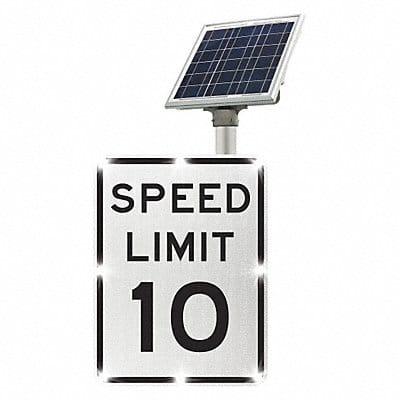 LED Traffic Sign Speed Limit 10 24 x18