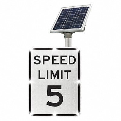 LED Traffic Sign Speed Limit 5 24 x 18