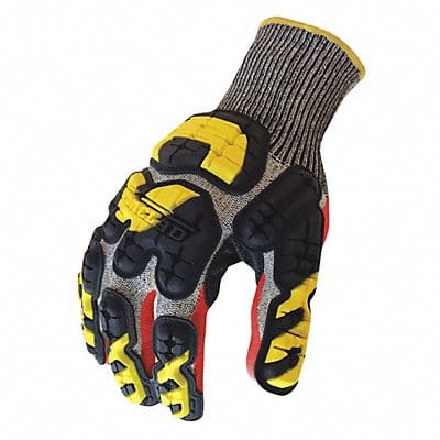 Impact Gloves M Gray/Red/Hi-Vis Yllw PR