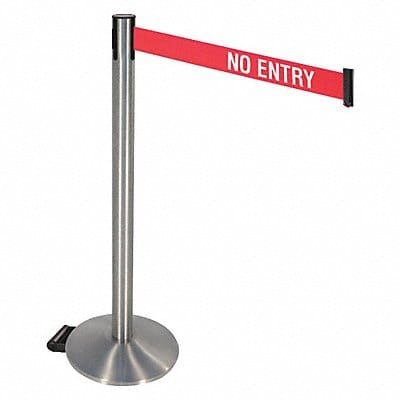 Barrier Post w/Wheels 40 in H No Entry