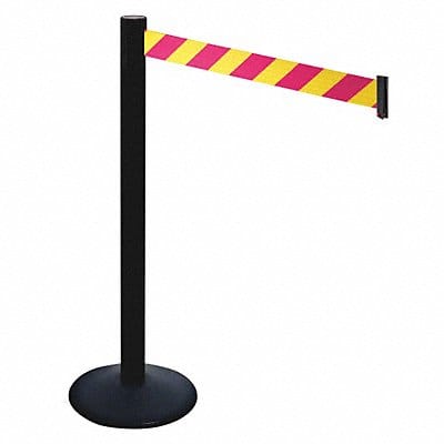 Barrier Post 40 in H Magenta/Ylw Belt