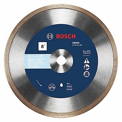 Diamond Saw Blade Blade Dia 8 in.