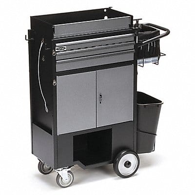 Black Light Duty Tool Utility Cart