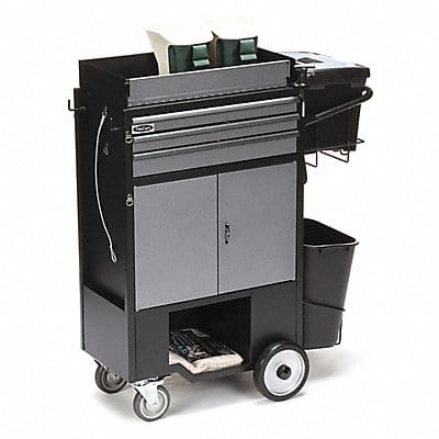 Black Light Duty Tool Utility Cart