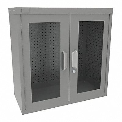 Pegboard Wall Cabinet 30 x30 x14 Gray