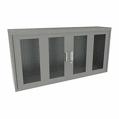 Pegboard Wall Cabinet 30 x60 x14 Gray