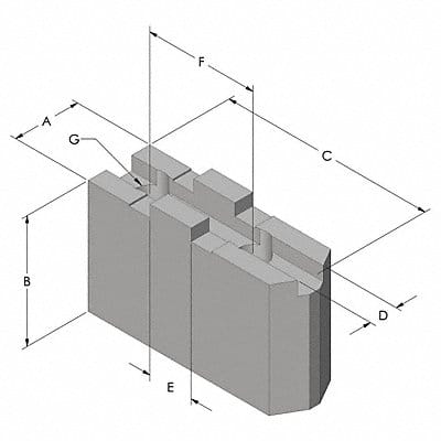 Lathe Jaw 3/4 Steel