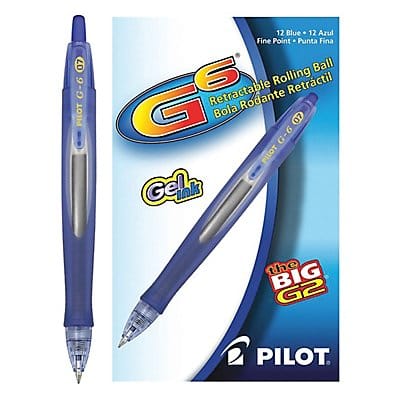 Gel Pens Blue PK12