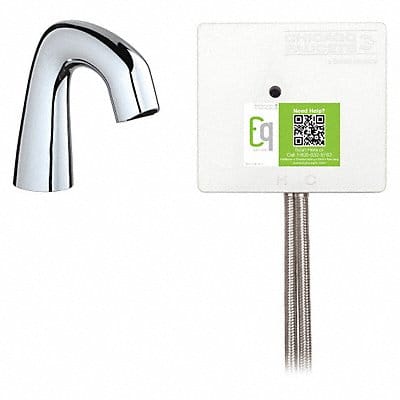 Mid Arc Chrome Chicago Faucets EQ Curved