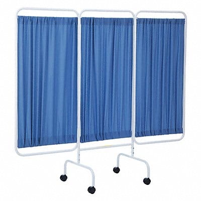 Privacy Screen 3 Panel 69inH Blue