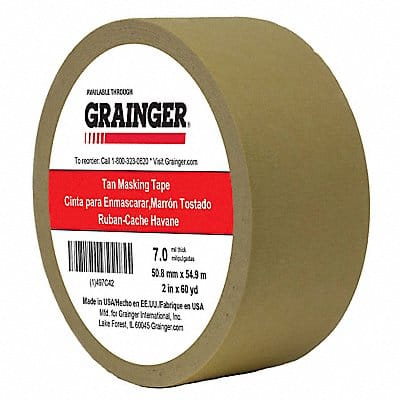 Masking Tape 2 W 60 yd L Tan