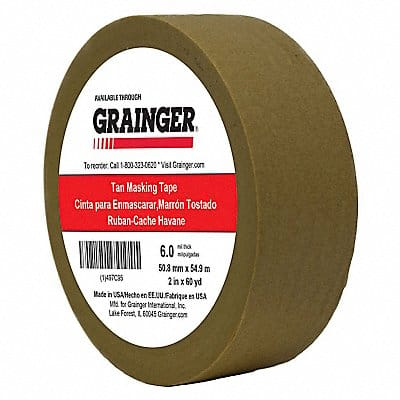 Masking Tape 2 W 60 yd L Tan