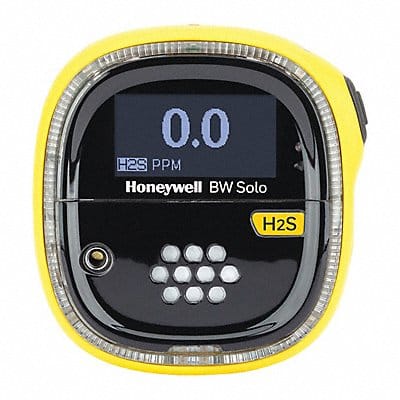 Single Gas Detector Black/Yellow 2-5/8 H