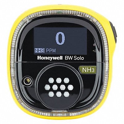 Single Gas Detector Black/Yellow 2-5/8 H