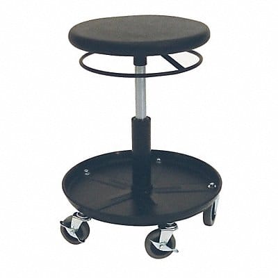 Welding Stool Round Pedestal Black 21 H