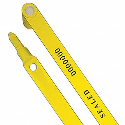 Strap Seals Yellow Plastic PK50