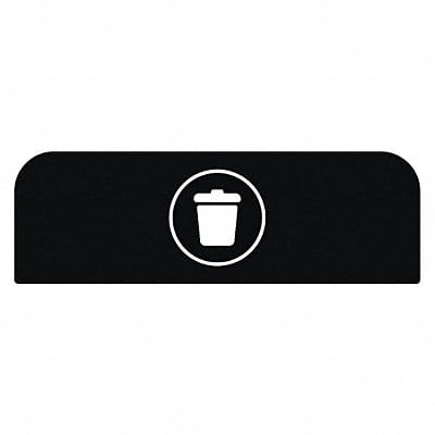 Recycling Sign 8-1/2 H 1-25/32 W Blk