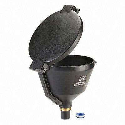 Drum Funnel Black Polyethylene Buttress