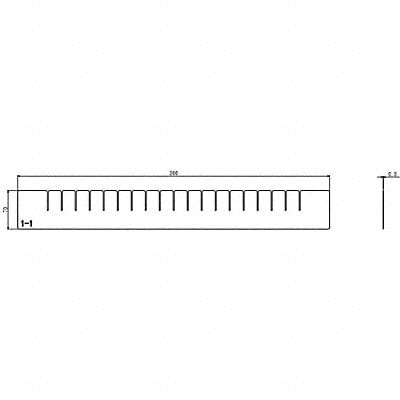 Divider 1pk 2 3/4 in H x 22 9/32 in W