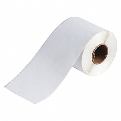 Label 4 W White Continuous Roll