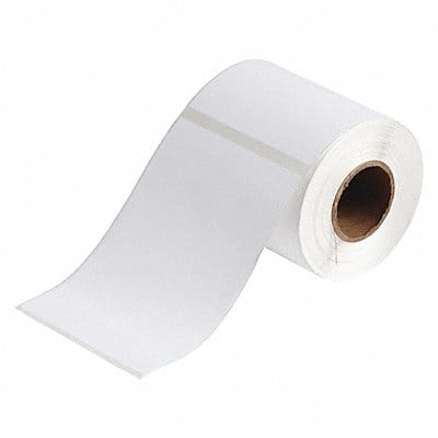 Label Roll 4-9/64 W White Die Cut - Tag