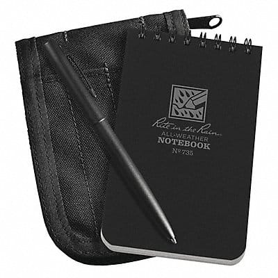 Notebook Kit 3in x 5in Sheet Black Cover