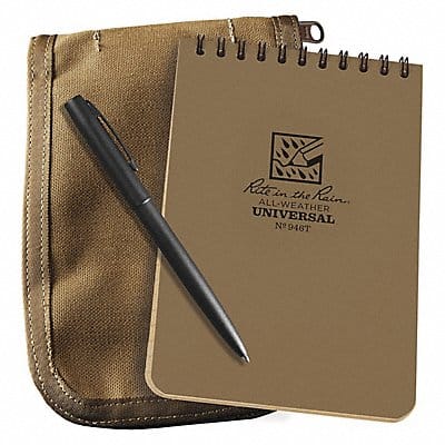 Notebook Kit 4in x 6in Sheet Tan Cover