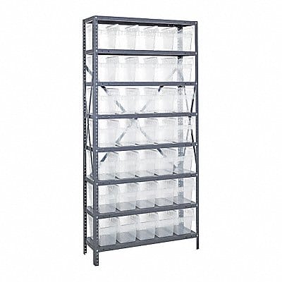 G7419 Bin Shlvng 12inx75inx36in Clear