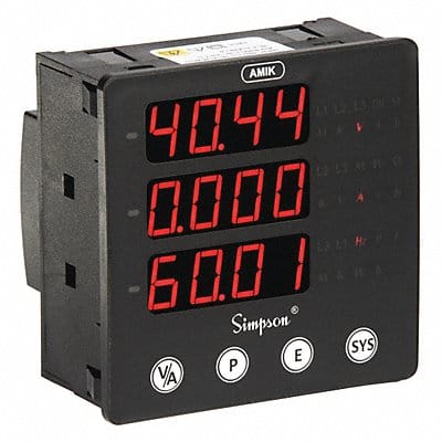 Digital Panel Meter 2.16 in D 1 Relays